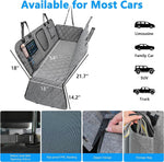 4-in-1 Waterproof Pet Dog Car Seat Cover for Back Seat 100%  with Big Mesh Window & Storage Bag