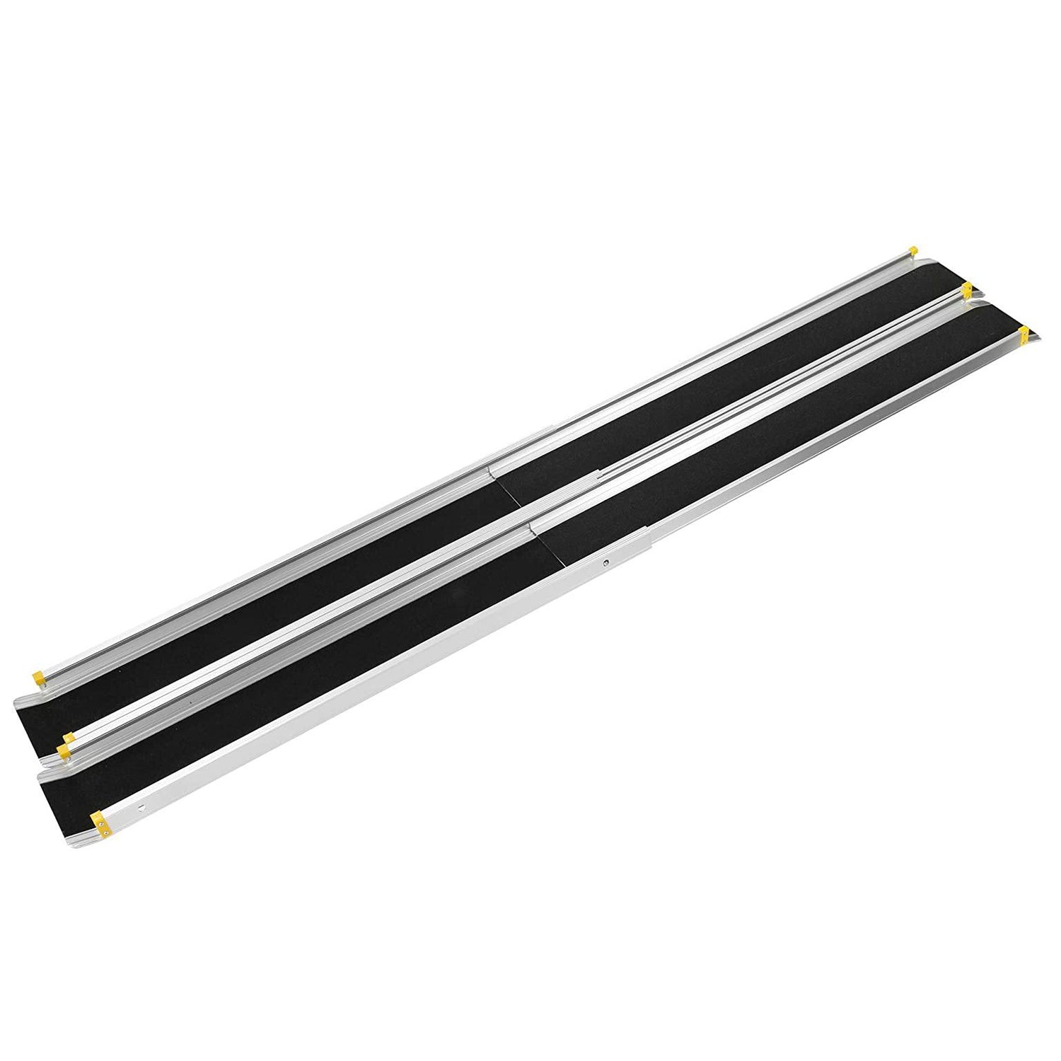 4/7 ft. Retractable Portable Aluminum Wheelchair Ramp with Anti-slip S