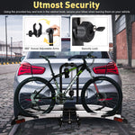 Hitch Bike Rack Platform Style Bike Carrier, Foldable Bicycle Car Racks for 3.9" Width Tire & 2" Receiver, 132 lbs Capacity