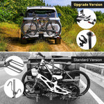 Hitch Bike Rack Platform Style Bike Carrier, Foldable Bicycle Car Racks for 3.9" Width Tire & 2" Receiver, 132 lbs Capacity