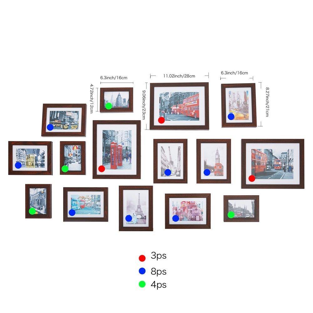 Bosonshop 15pc Multi Pack Picture PVC Frame Value Set