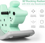Rocking Horse Outdoor Rocking Toy with Music for Toddler Baby Kids Ages 1-3 Year Old Boy Girl Green