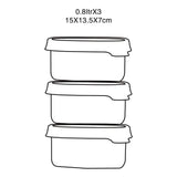 Bosonshop  6 Piece Food Storage Container Set with Easy Locking Lids,BPA Free and 100% Leak Proof,Plastic