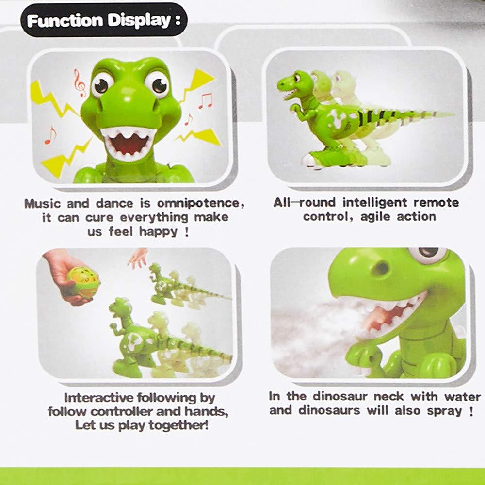Bosonshop Kids Remote Control Interactive Spraying Water Dinosaur