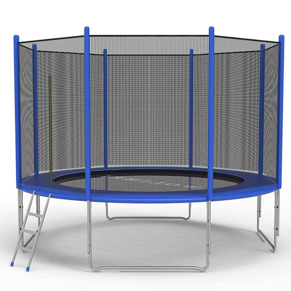 12 Feet Outdoor Trampoline Bounce Combo with Safety Closure Net Ladder