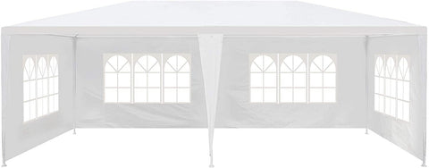 10'x20' Canopy Tent with 4 Sidewalls Wedding Party Large Gazebo Tent Outdoor Patio Yard Picnic BBQ Sun Shelter - Bosonshop