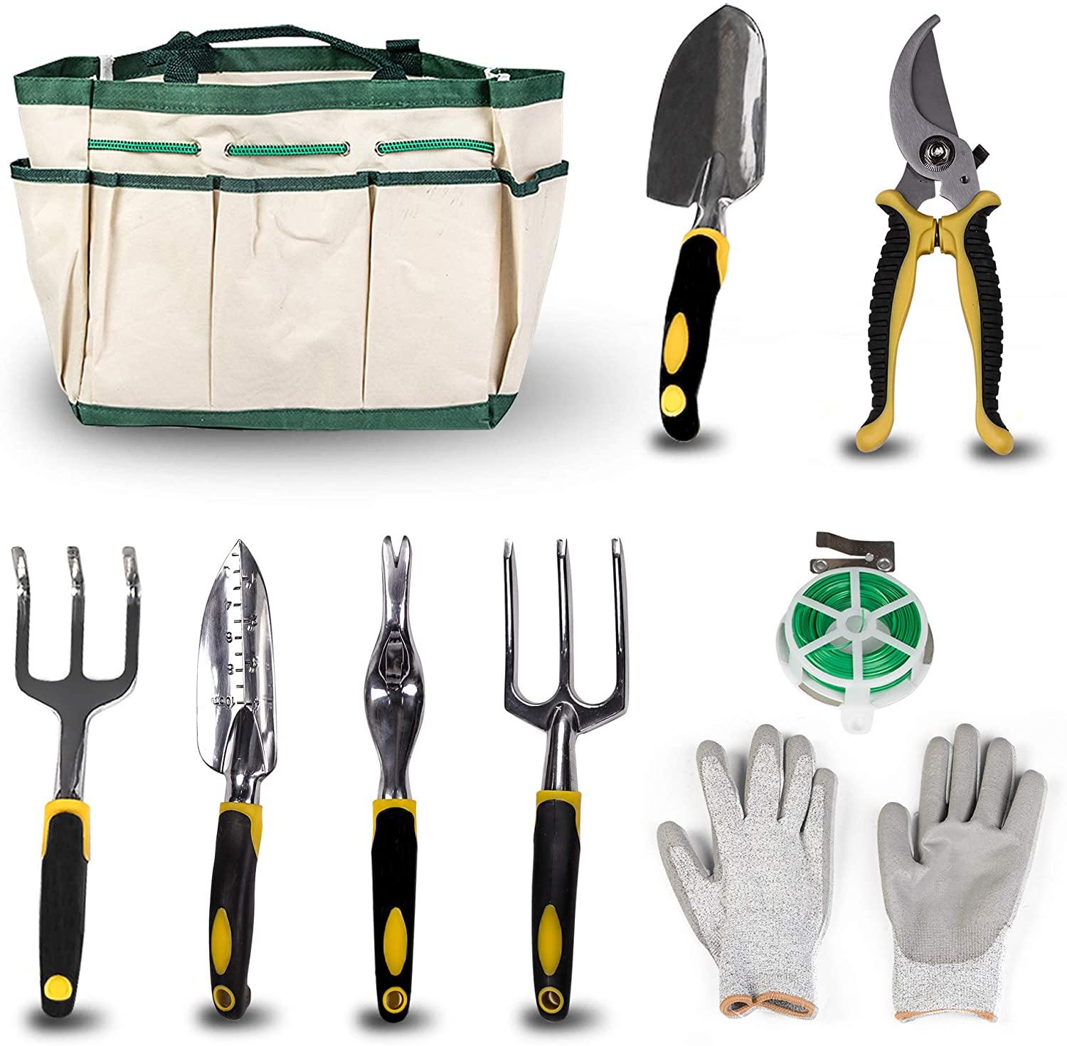 (Out of Stock) Garden Tool Set 9 Piece Manual Gardening Gifts Kit