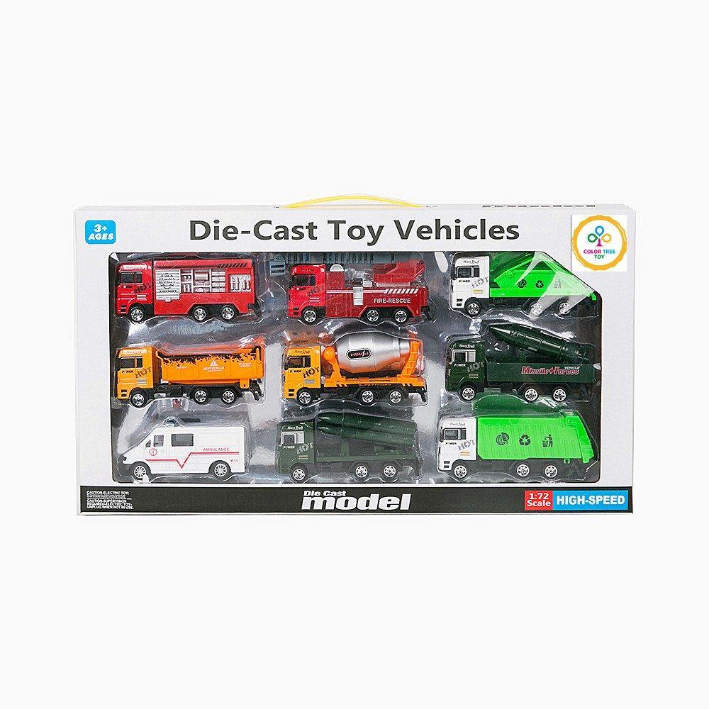 Bosonshop Diecast Cars Playset Mini Toy Pretend Play Mini Race Car Toy