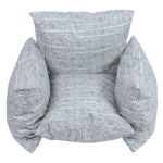 Bosonshop Compact Inflatable Sofa Lightweight Lazy Lounge Chair with Armrest for Entertainment (Gray)