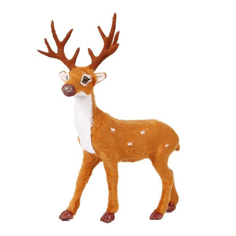 Bosonshop Craft Christmas Decoration Ornaments Simulation Christmas Reindeer for Home Festival Gift