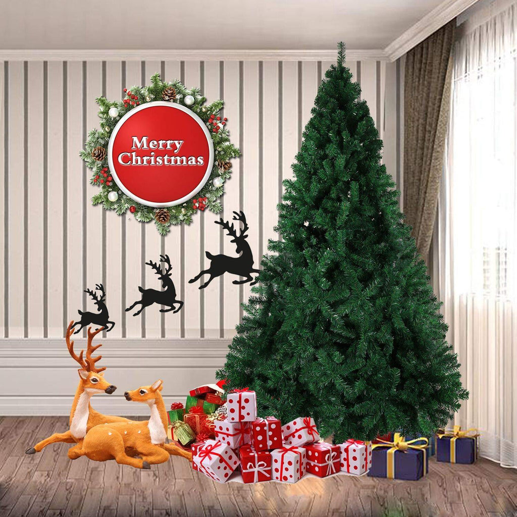 8' Premium Spruce Artificial Christmas Tree w/Metal Stand, Green
