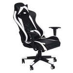 Bosonshop Office Desk Chairs Ergonomic Game Chairs 360°Swivel Style High Back for Great Support Black White
