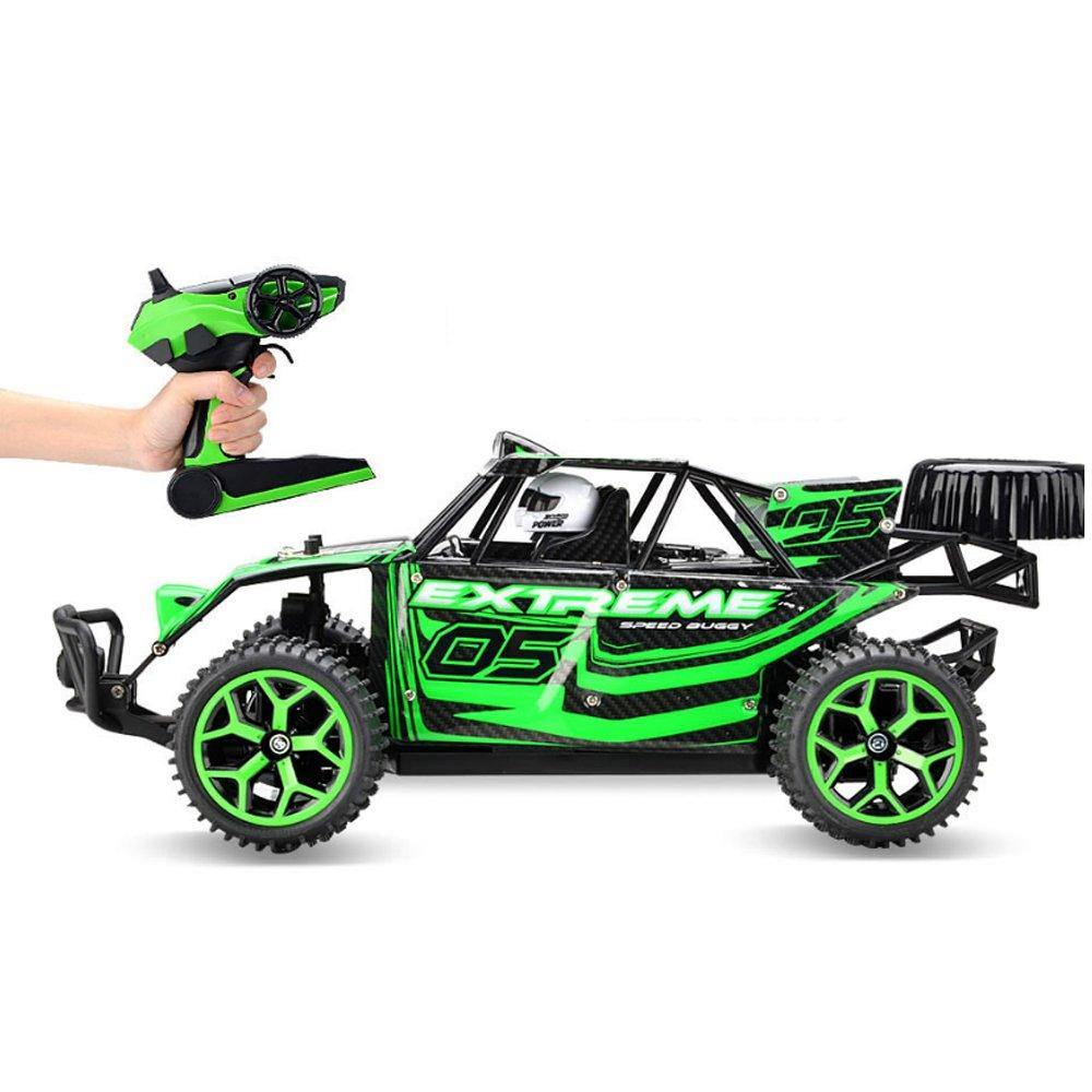 Bosonshop 1:18 2.4G 4WD 20KM High Speed Off-Road RC Die Cast Racing CombinationCar Battery Control Vehicle Presents for Kids