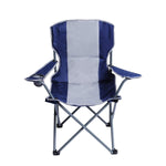 Bosonshop Canopy Camping Chair Folding Durable Outdoor Patio Seat with Cup Holder, Blue