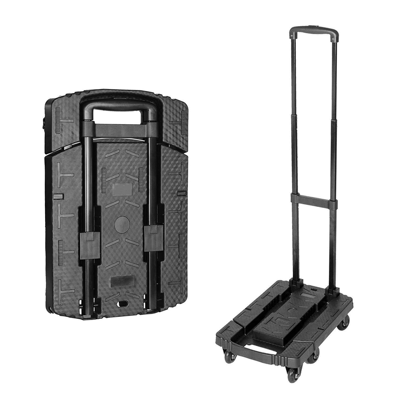 Folding Luggage Cart Lightweight Travel Hand Truck Trolley for Travel, Moving and Office Use - Bosonshop