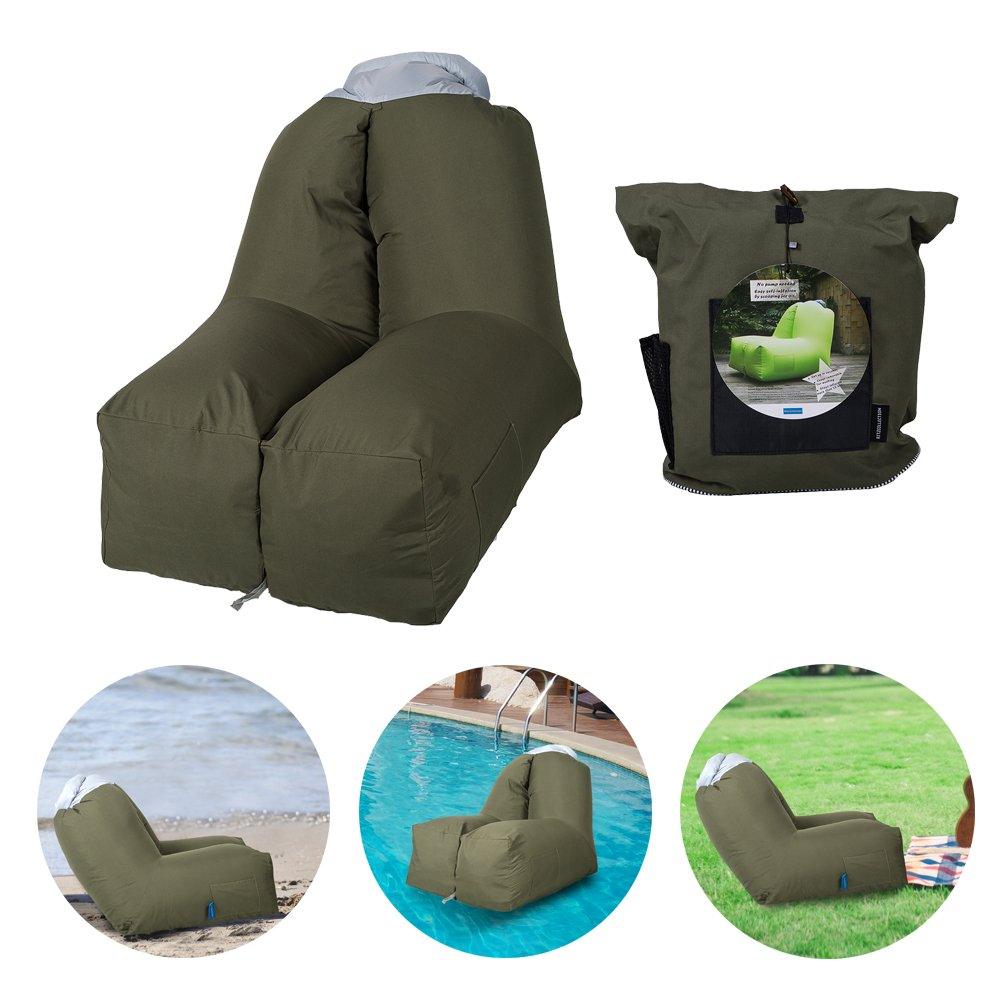 Bosonshop Inflatable Portable Hangout Sofa with Carry Bag Perfect for Camping