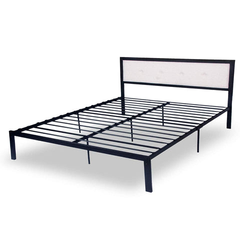 Bosonshop Mordern Queen Size Platform Bed with Frame, Black, 14inch
