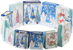 Christmas Paper Gift Bags Bulk Assortment 1 Dozen Holiday Themes Print Gift Bags with Handles 3 Sizes 4 Patterns Frozen - Bosonshop