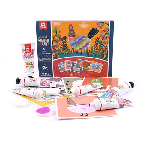 Bosonshop Kids Finger Paint Washable Non-Toxic Fingerpaint Creative Art Toy Toddlers Classroom Projects