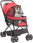Pet Stroller, Foldable with Storage Basket, Wagon for Cats, Dogs, Pet Babies - Bosonshop