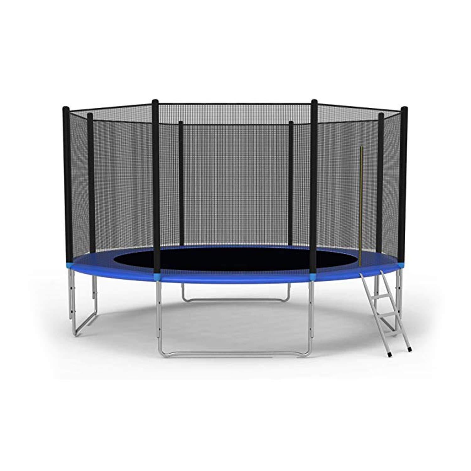 10 Feet Outdoor Trampoline Bounce Combo with Safety Enclosure And Spri