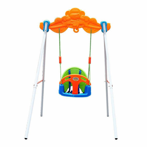Bosonshop Baby Toddler Indoor/Outdoor Metal Swing Set with Safety Seat