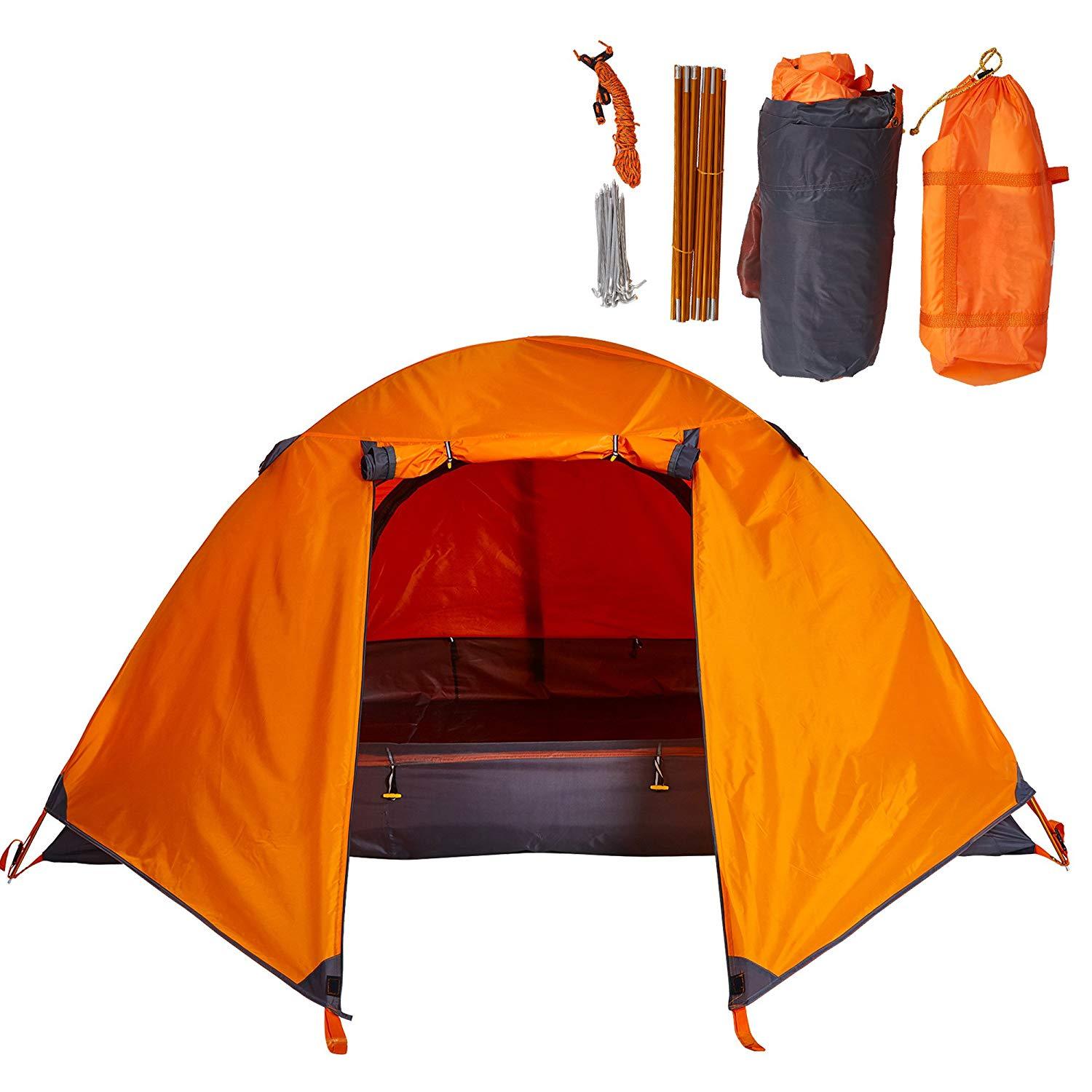 Bosonshop Outdoor Lightweight Portable Single Person Easy SetUp Tent with Carry Bag