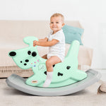 Rocking Horse Outdoor Rocking Toy with Music for Toddler Baby Kids Ages 1-3 Year Old Boy Girl Green
