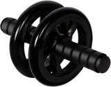 AB Wheel Roller for Core Abs Roll Out Exercise - Double Wheel Home Gym Workout Trainer - Abdominal Strength Machine, Black - Bosonshop