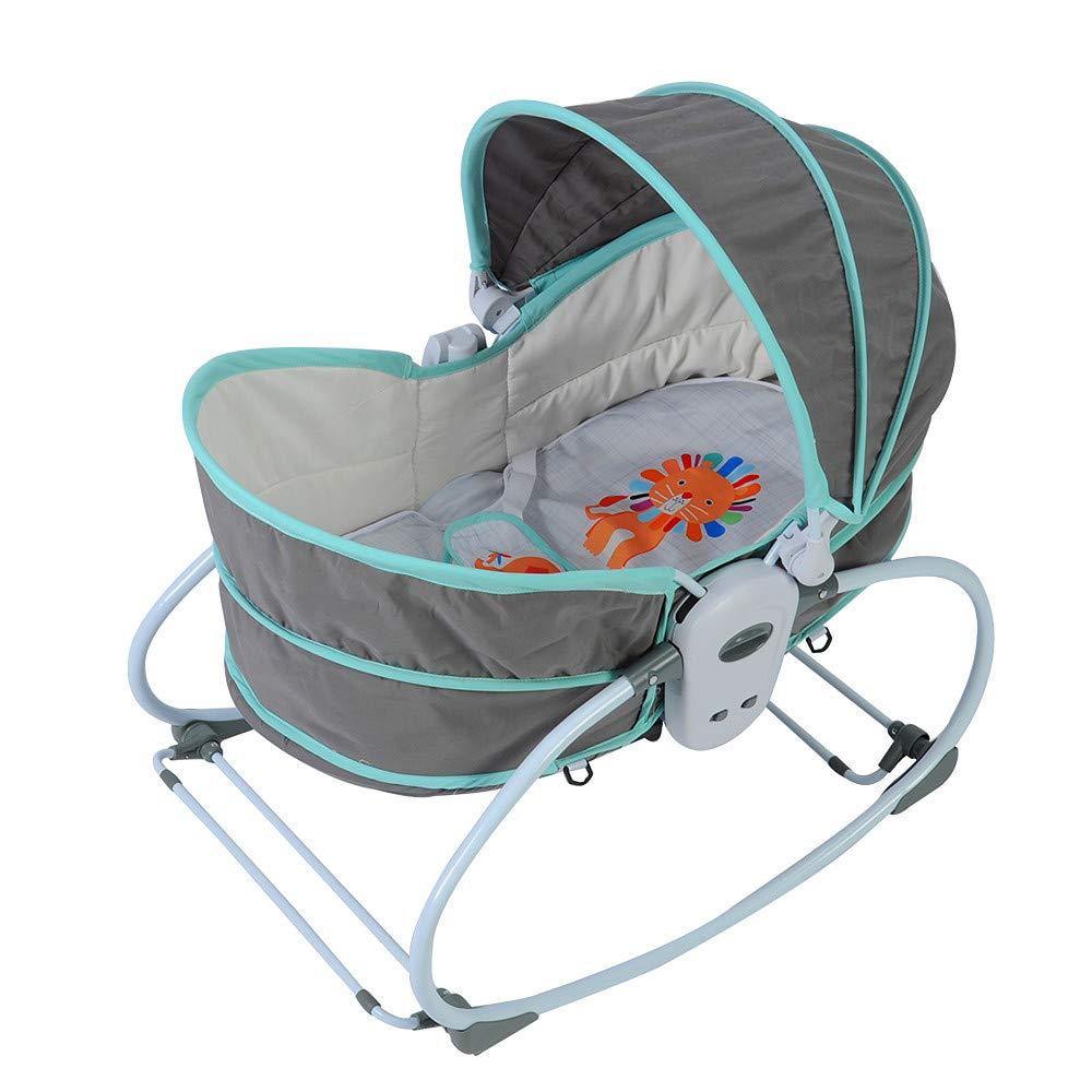 Multifunctional Portable Baby Bed can Gliding Swing, Green - Bosonshop