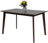 Rectangle 6-Person Wood Dining Tables for Kitchen Modern Home Furniture Espresso - Bosonshop