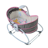 Newborn Crib Multifunctional Portable Baby Bed can Gliding Swing, Pink - Bosonshop