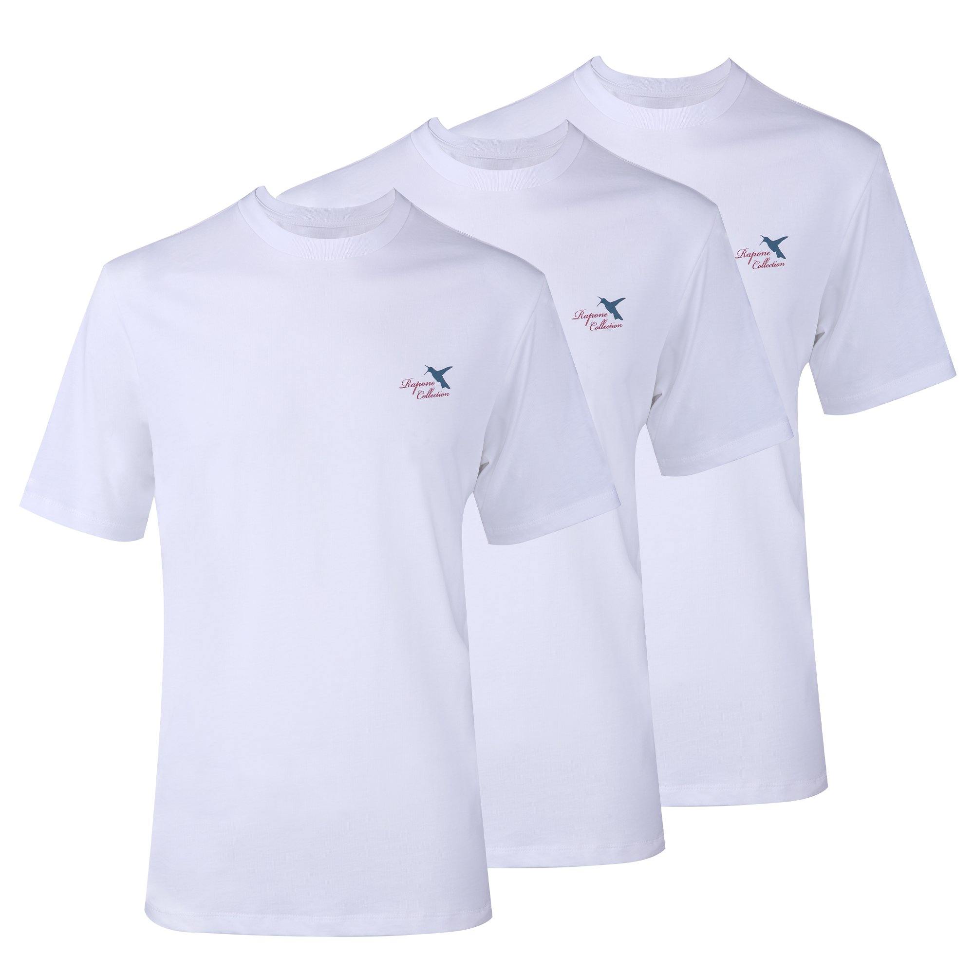 3-Pack Crew Classic T-Shirt Cotton Short Sleeve Shirts Summer Tops - Bosonshop
