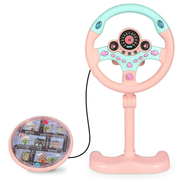 Baby Electrical Simulation Steering Wheel Toy with Light & Sound