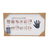 Bosonshop Baby Handprint Kit & Footprint Photo Frame for Newborn Girls and Boys, White