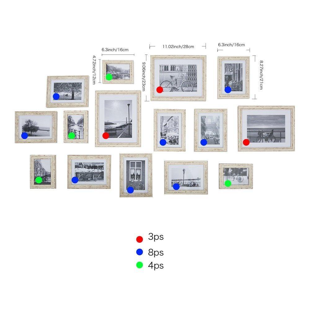 Bosonshop 15pc Multi Pack Picture PVC Frame Value Set