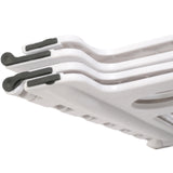 2 Pack Folding Step Stool with Portable Carrying Handle Safe Enough, White