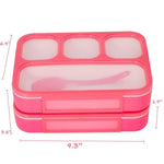 Bosonshop Kids Children Bento Lunch Box Eco-Friendly BPA Free Leakproof Container, 2PCS