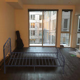 Bosonshop Mordern Full Size Platform Bed with Frame, Black, 12inch