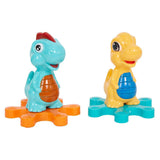 Bosonshop Electric Gear Dinosaur Park Blocks Play Set with Music and Light