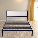 Bosonshop Mordern Full Size Platform Bed with Frame, Black, 14inch