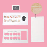 Bosonshop Baby Handprint Kit & Footprint Photo Frame for Newborn Girls and Boys, Blue