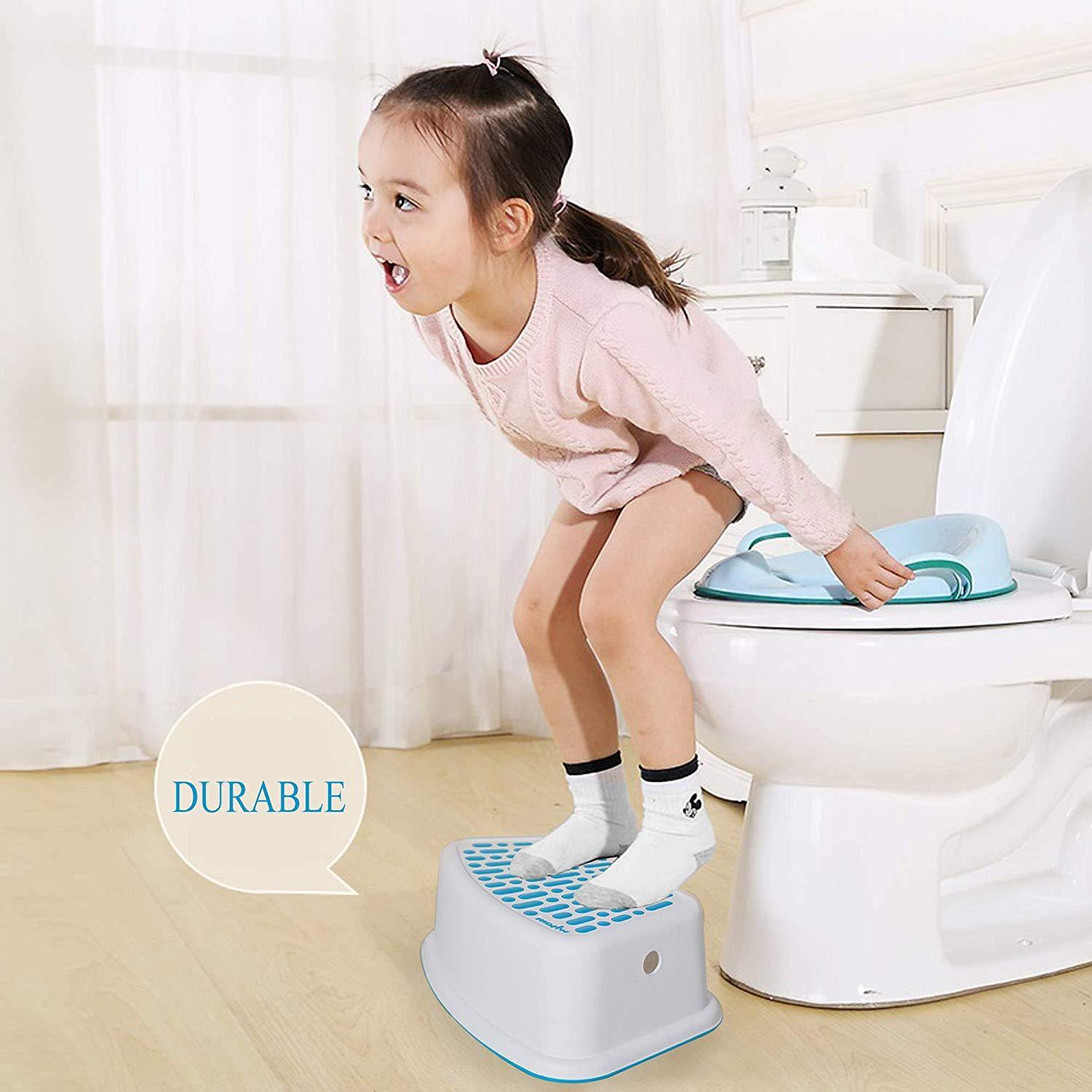 Bosonshop  2 Pack Kids Non-Slip Step Stools for Toilet Potty Training