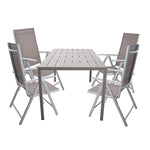 Bosonshop 5Piece Patio Dining Sets with Outdoor Table and Chairs