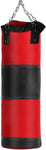 Punching Heavy Bag Workout Hanging Boxing Bag Empty with Chain for Fitness Muay Thai Training (Red) - Bosonshop