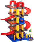 Super Parking Garage Playset Includes 6 Cars for Toddlers