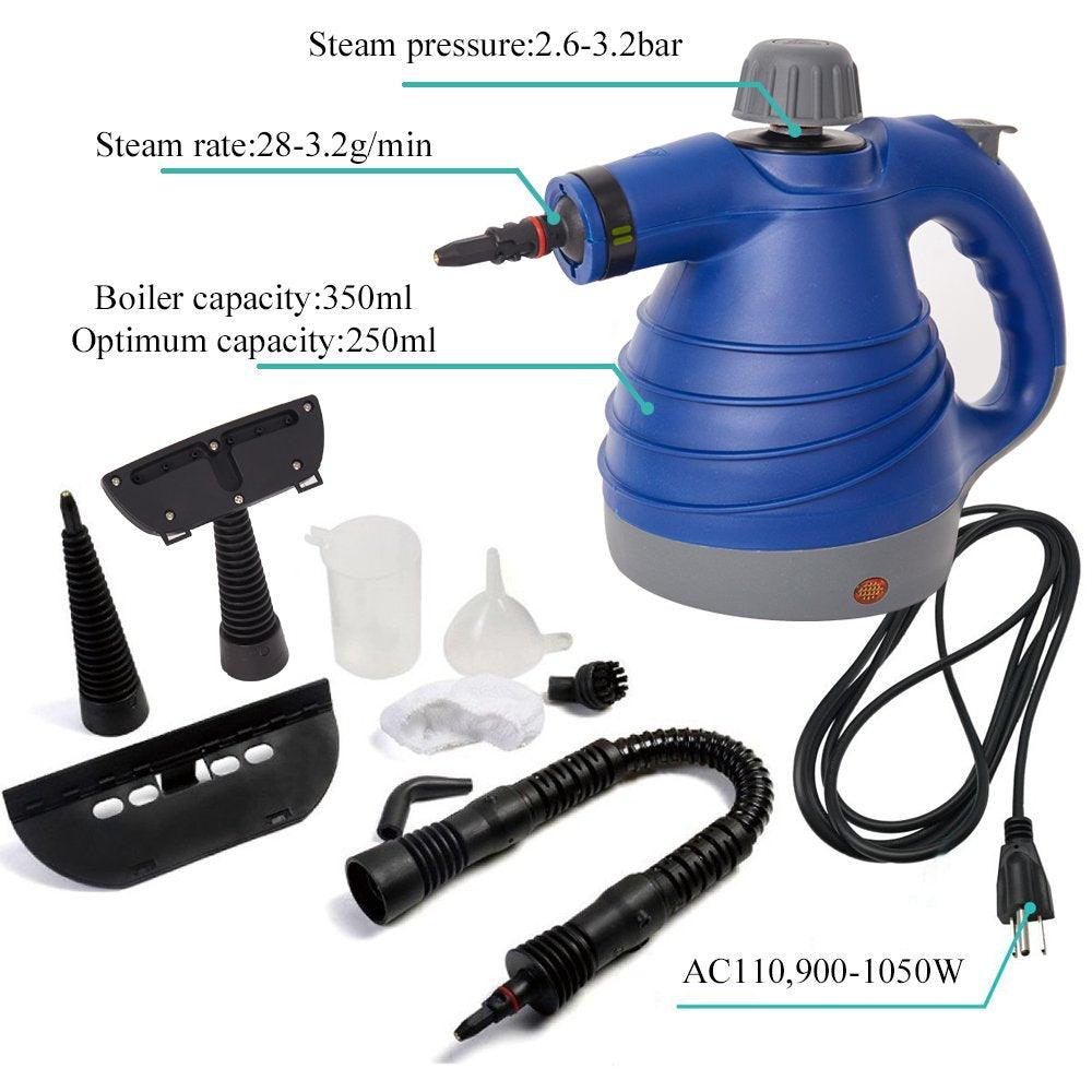 Bosonshop Multi-Purpose Pressurized Steam Cleaning Machine with 9-Piece Accessories