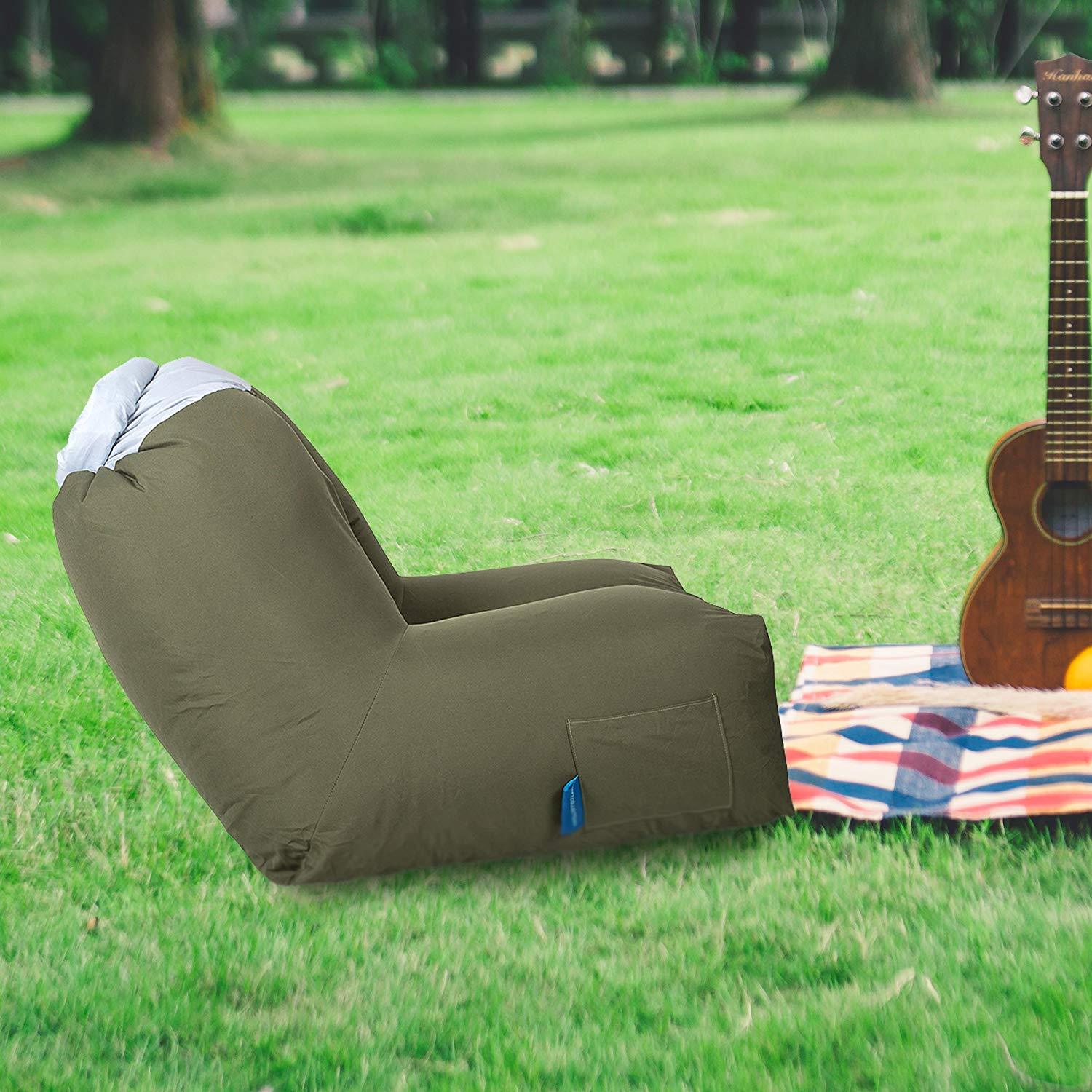 Bosonshop Inflatable Portable Hangout Sofa with Carry Bag Perfect for Camping