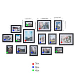 Bosonshop 15pc Multi Pack Picture PVC Frame Value Set