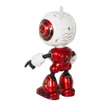 Bosonshop Mini Metal Robots for Kids,Touch-Sensitive, Voice, Music & Light ,Red Color